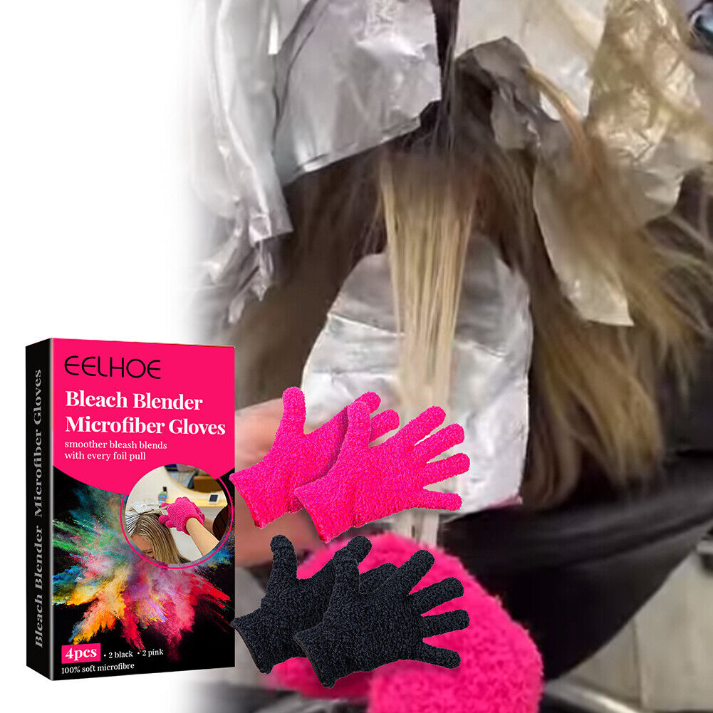 Home Microfiber Hair Dyed Gloves Durable Salons Hairdressing Tools Set