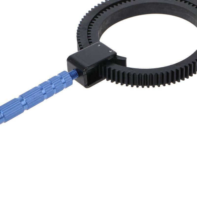 Adjustable Follow Focus Gear Ring Belt Aluminum Alloy Grip DSLR SLR Camcorder