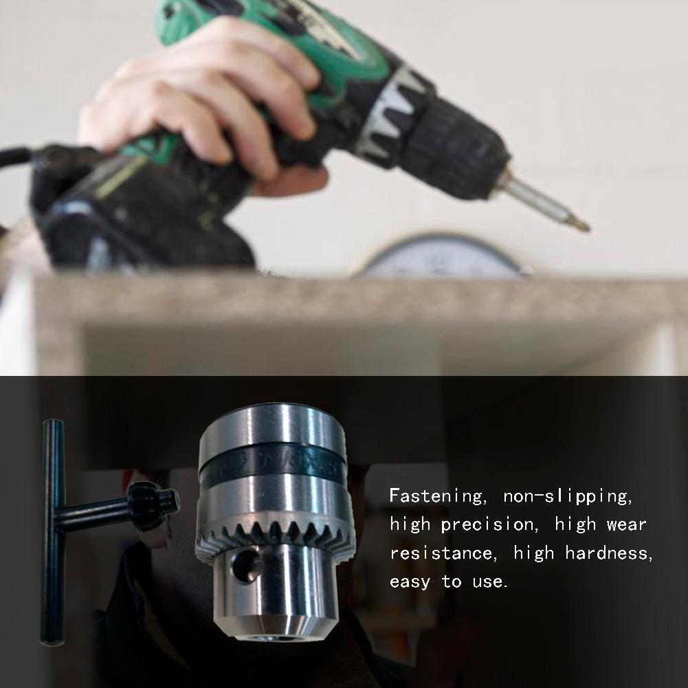 Electric Drill Chuck Angle Grinder Drill Chuck with Key Lathe Accessories