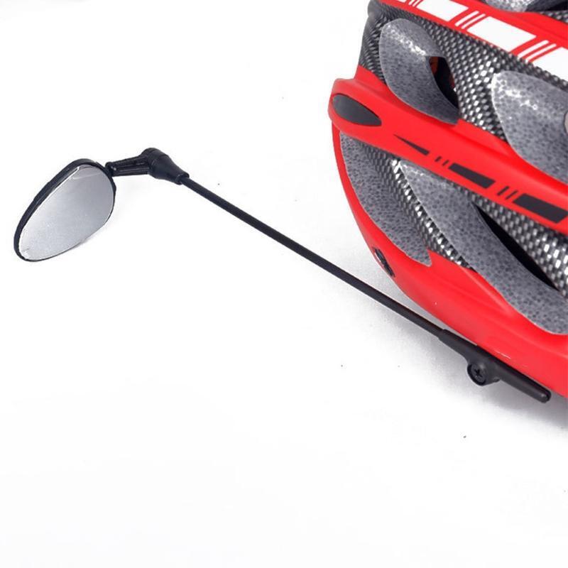 Riding Helmet Rear View Mirror Bicycle Scratch Resistant Glass Lens Accessories