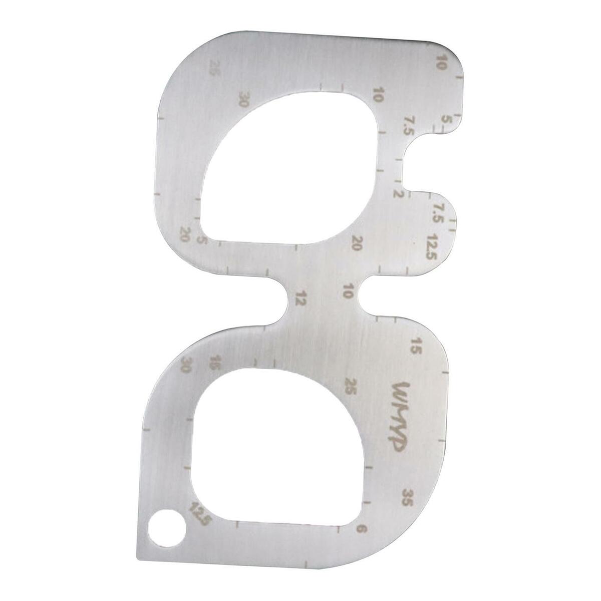 1x Round Angle Ruler Leather DIY Template Durable R Rule  for Clothing