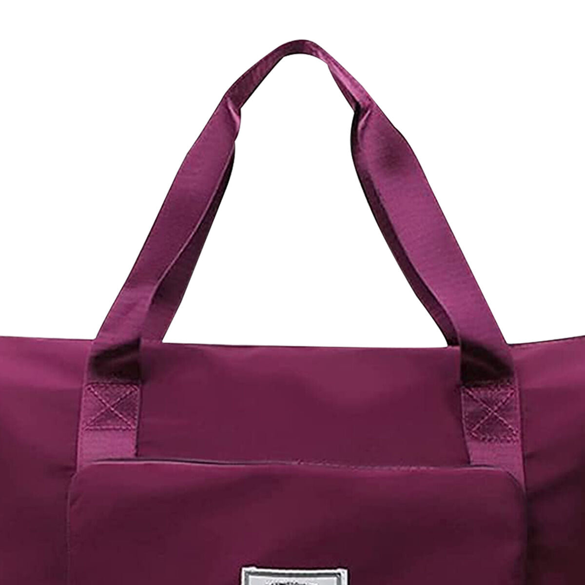Travel Bag Large Capacity Folding Sports Bag Waterproof Women Bag (Red)