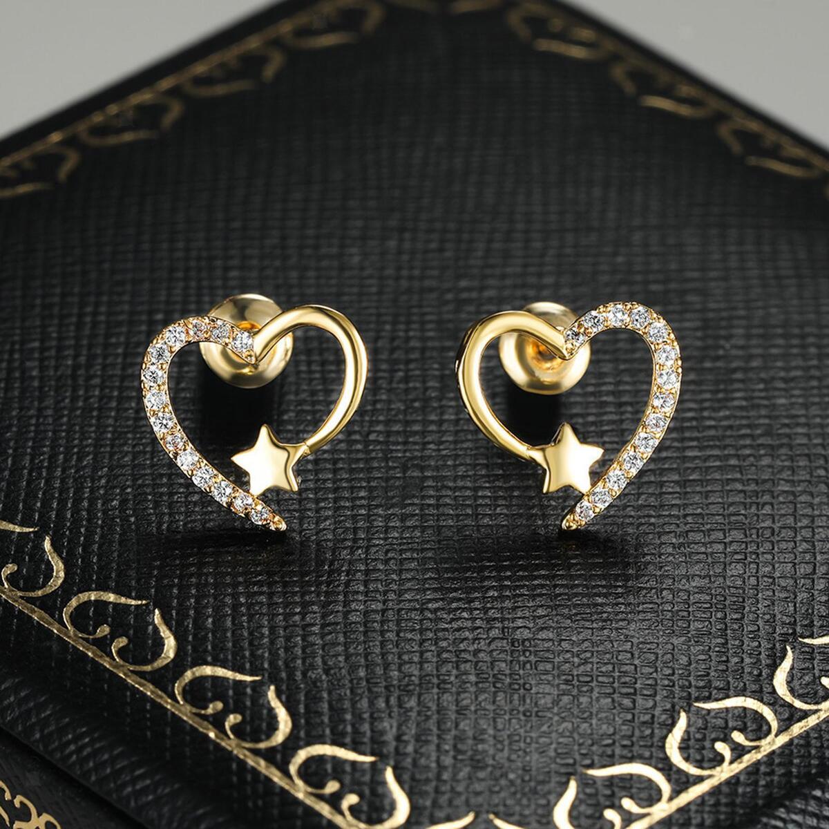 Heart  Earrings Small Heart Hoop Earrings for  Teen