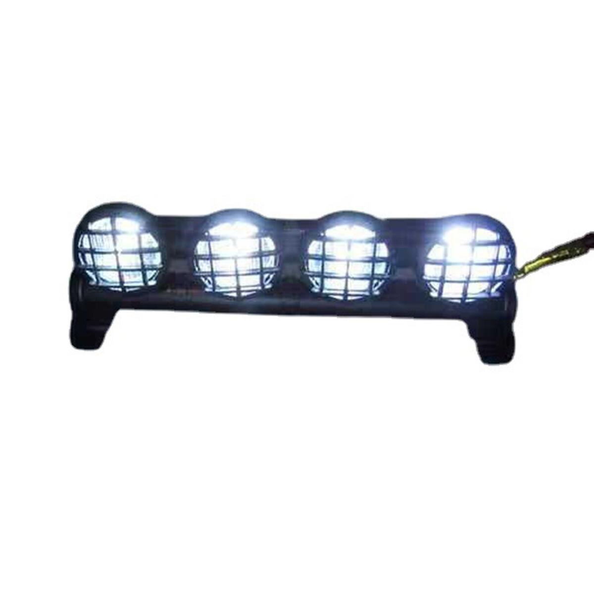4 LEDs Light Bar Roof Lights Lamp, Metal for D90 D91 D99S RC Car 1:10 1:12