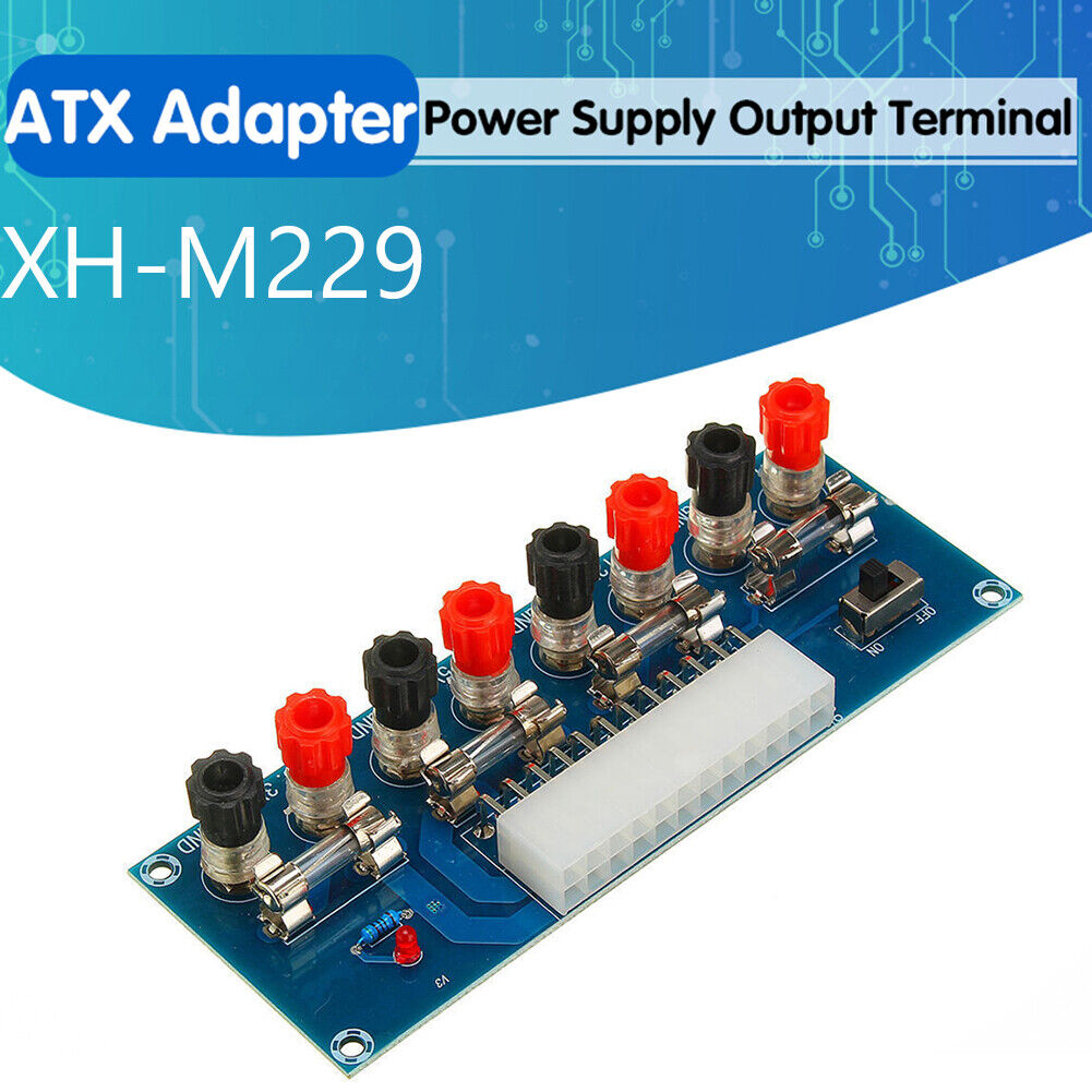 XH-M229 Desktop PC Chassis ATX Power Adapter Board 24Pin Output Terminals