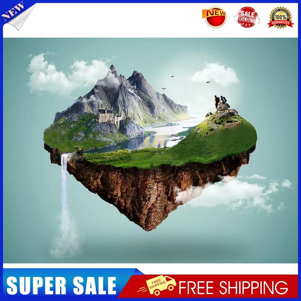 DIY 5D Diamond Painting Full Square Mosaic Aerial Landscape House Pictures