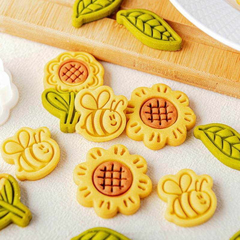Sunflower Bee Leaf Shaped Biscuit Moulds Cookie Mold Biscuit Cutter Baking Tools