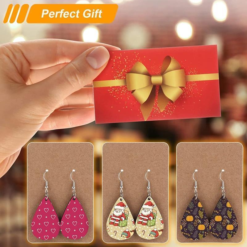 30Pieces Sublimation Blanks Products Blank for Women Girl DIY Christmas Jewelry