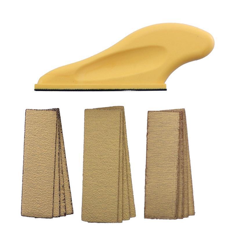 Hand Polishing Tool Micro Sander Kit Mini Sander for Small Project Detail Handle