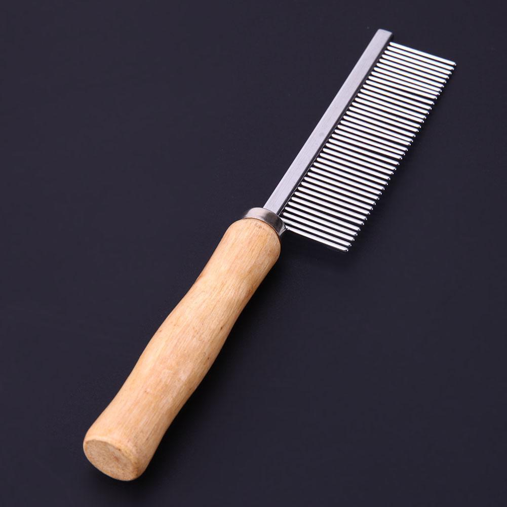 Stainless Steel Pet Comb for Dog Cat Hair Removal Single Row Straight Comb
