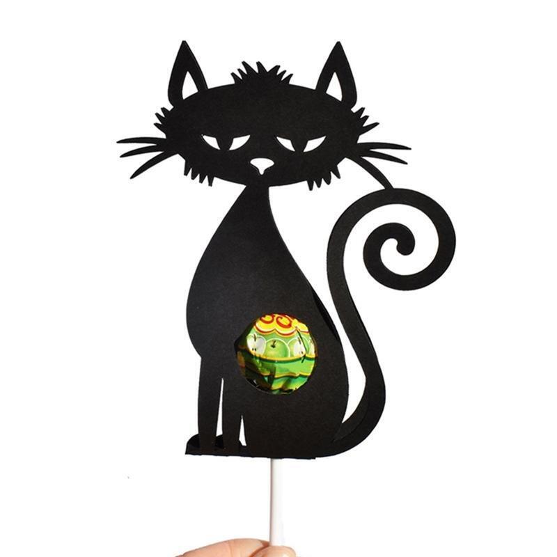 Cat Lollipop Holder Metal Cutting Dies Photo Album Decoration Accessories DIY