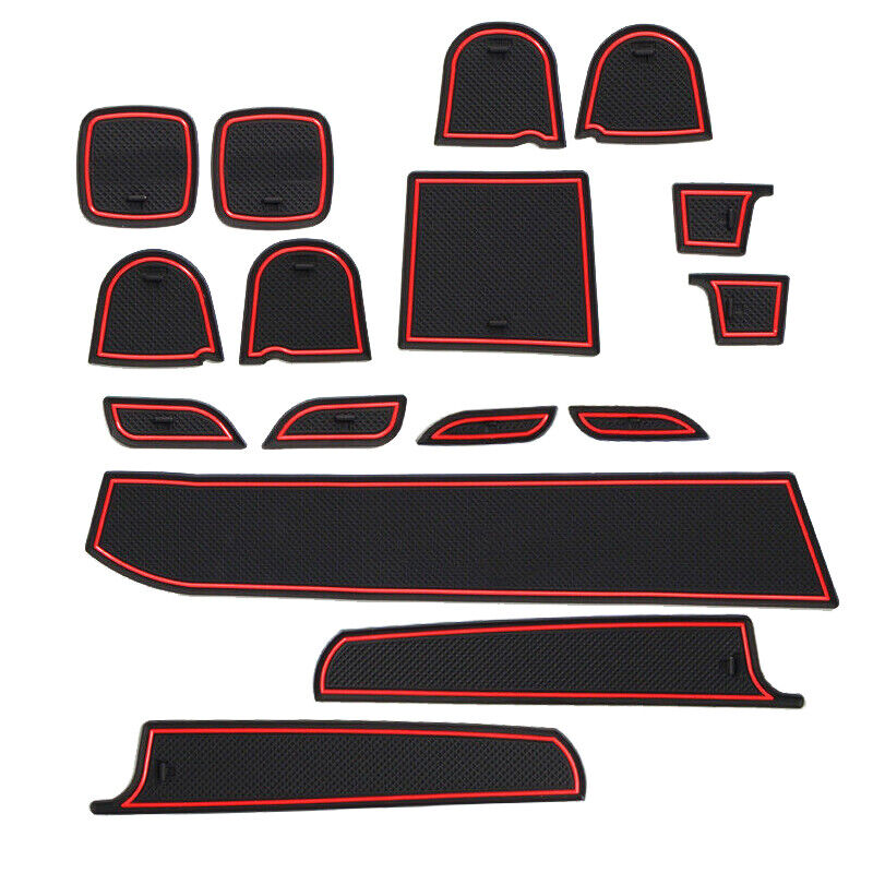 16Pcs Gate Slot Pad Anti-Slip Cup Mat Fit For Suzuki Swift 1.2 Sport 2011-17 New