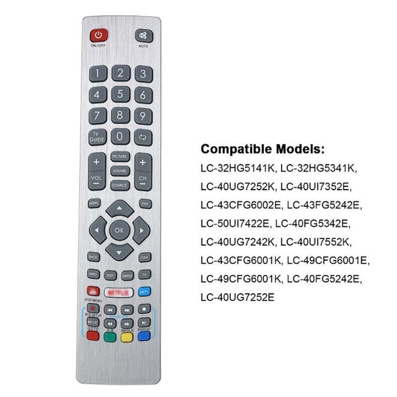 GB118WJSA TV Remote Controller Fit for Sharp TV LC-32HG5341K & LC-40UG7252E