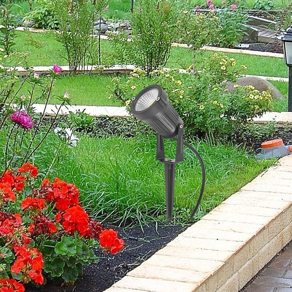 COB LED Garden Lawn Lamp Waterproof Outdoor Landscape Path Spotlights (WW)