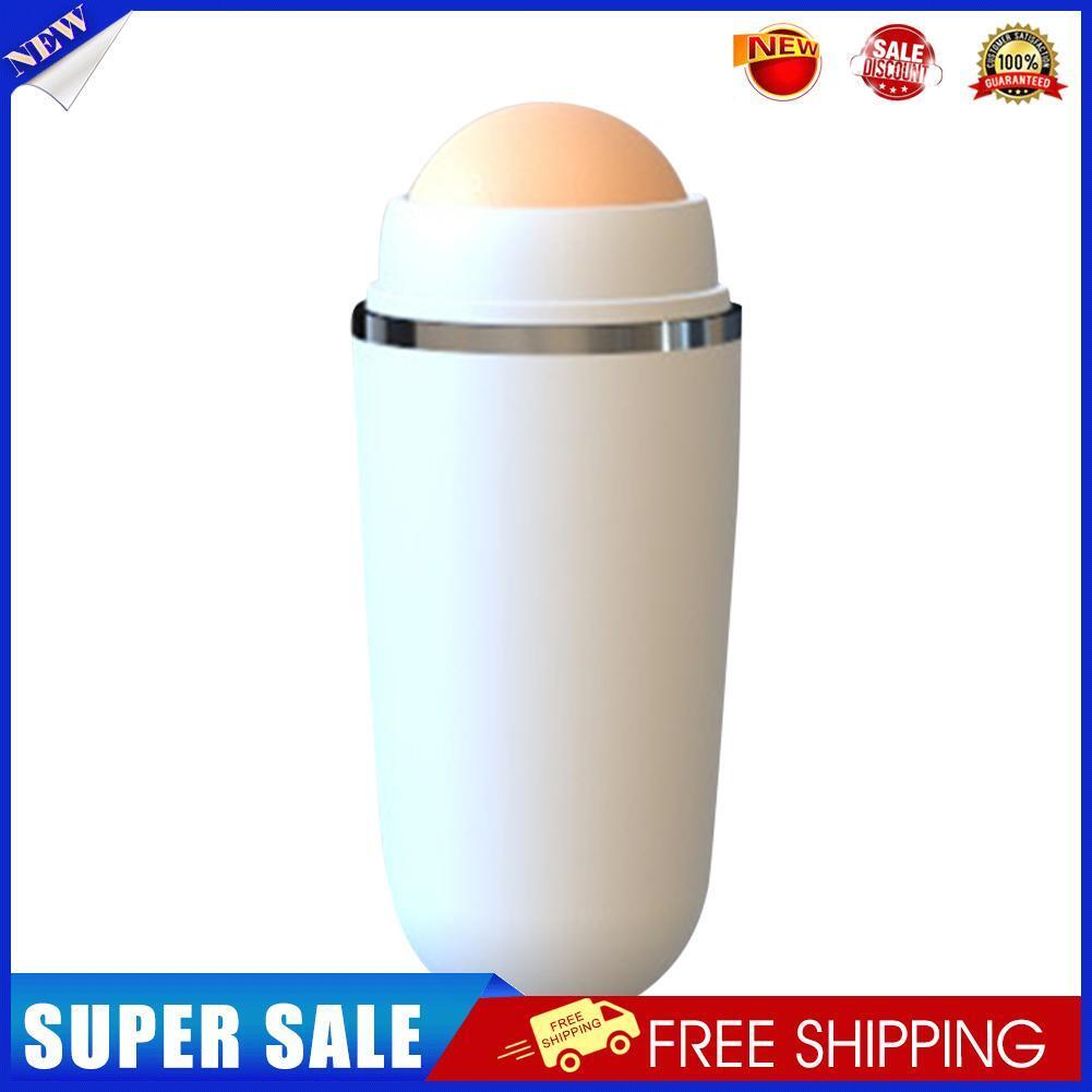Face Oil Absorbing Roller Volcanic Stone Summer Blemish Remove Ball (White)