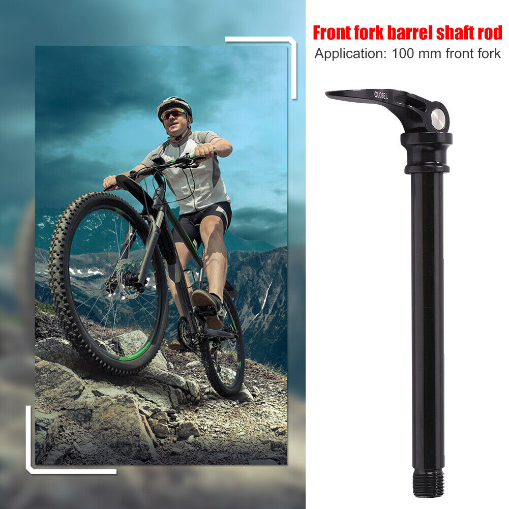Bicycle Quick Release Thru Axle Skewer 100x15mm MTB Front Fork Shaft Lever