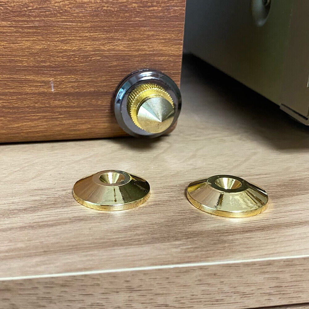 4pcs Speaker Spikes Stand CD Subwoofer Amplifier Turntable Isolation Feet