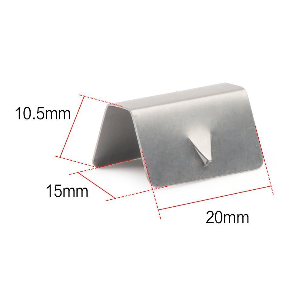 Channel Rain Wind Deflector CLIPS Windshield Metal Clip Auto Parts Glass Clip