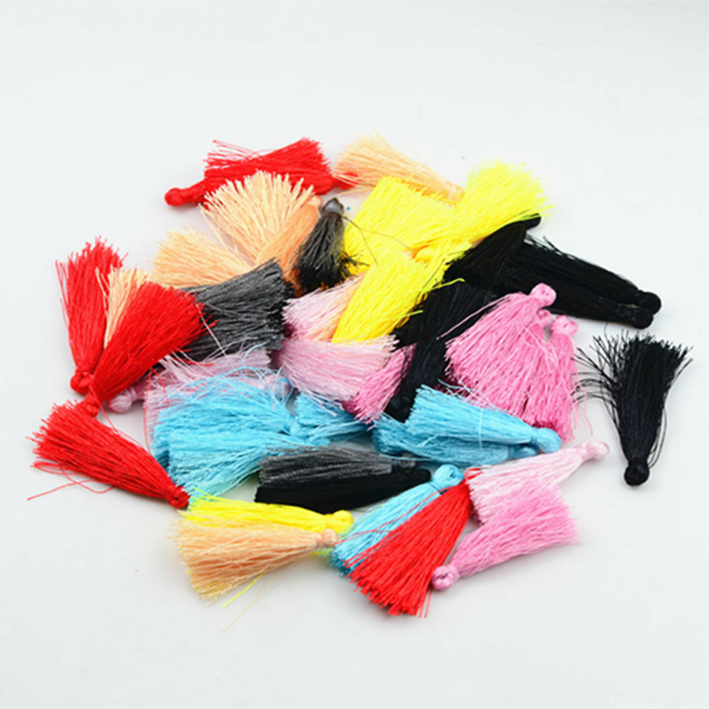 50 Pieces Mixed Chinese  Thread Tassels Charms Pendant