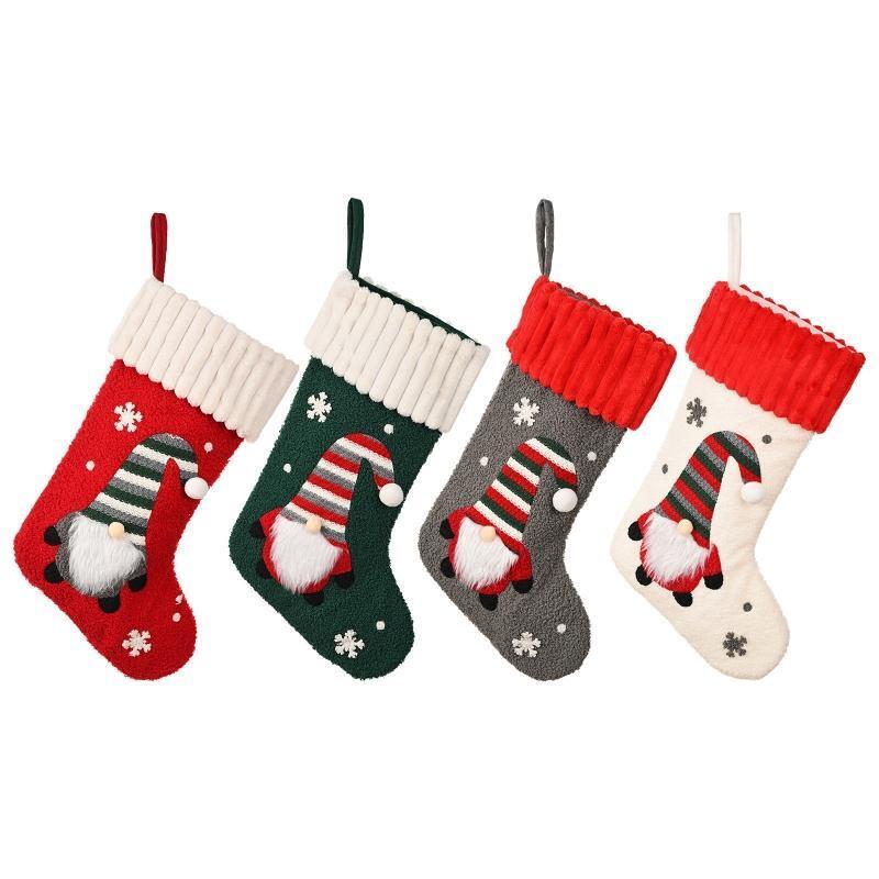 Christmas Socks Large Gift Bag Candy Family Holiday Xmas Party Christmas Decors