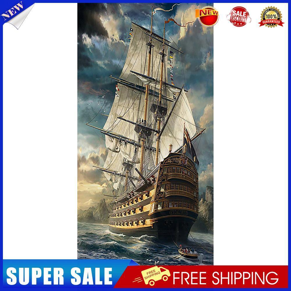 Sea Sailboat Full Drill Diamond Painting DIY Bead Art Picture Mosaic Kit