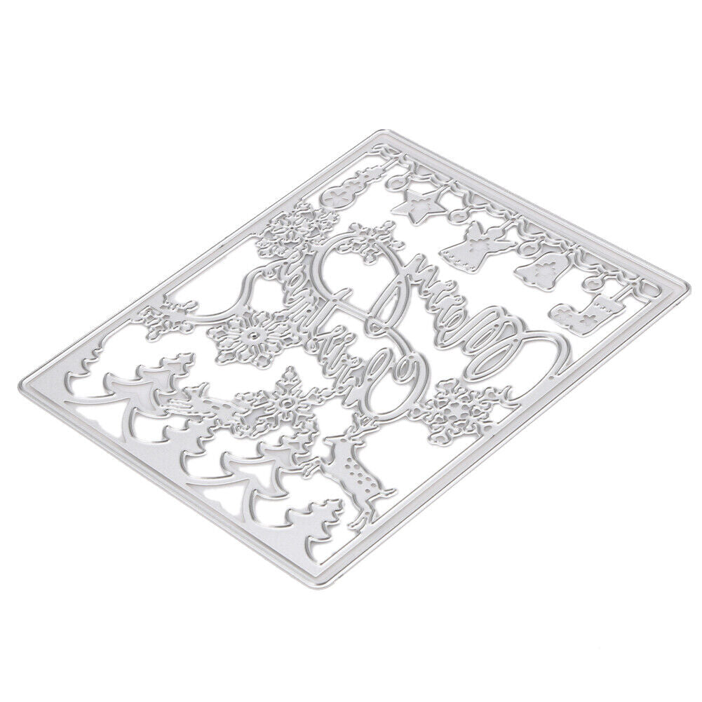 Merry Christmas Cutting Dies Stencil For DIY Scrapbook Album Paper Card-119
