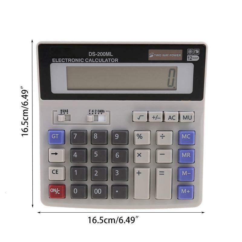 Standard Function Scientific Electronics Desktop Calculators, Dual Power, Big 12