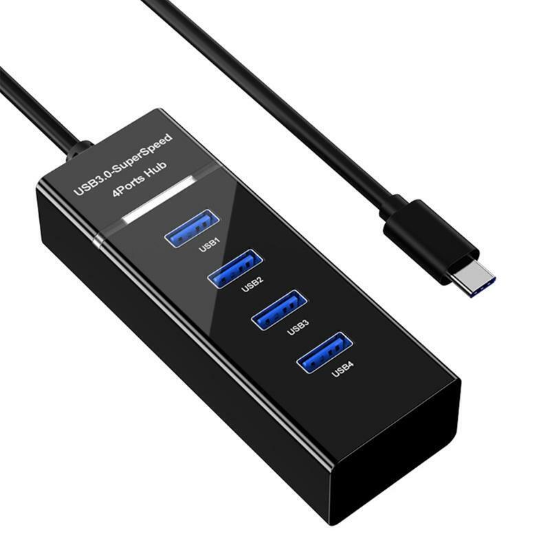10Gbps USB 3.0 Hub 4 Port Fast Mini USB3.0 Hub Splitter Adapter Power Charger