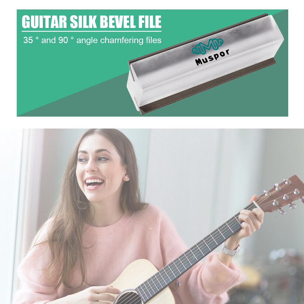 Guitar Fret Crowning File Luthier Repair Polishing Tools Bevel-flush Files
