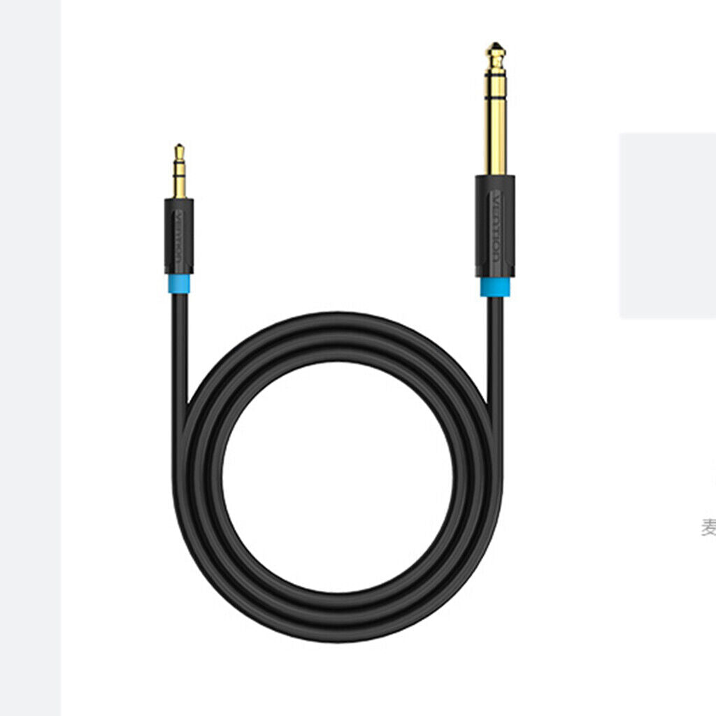 3.5mm 1/8'' 6.5mm 1/4'' 6.35mm  Mic  Adapter AC  Cables 2m