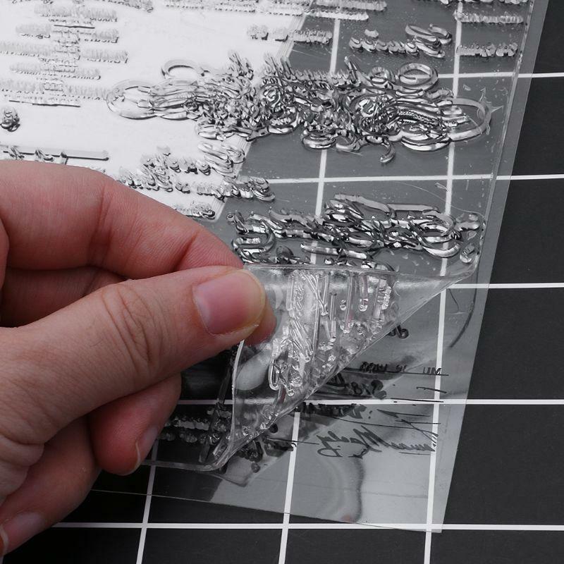 PVC Transparent Stamp Seal Fancy Font Cute Patterns DIY Scrapbook Photo Album