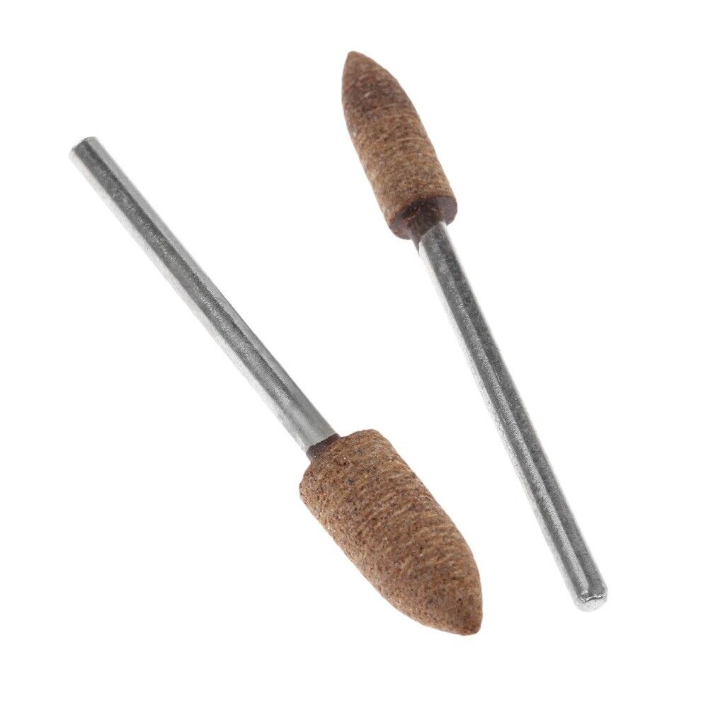 4Pcs 2.35mm 0.1inch Leather Polishing Buffing Brush Bullet Type Rotary Tools
