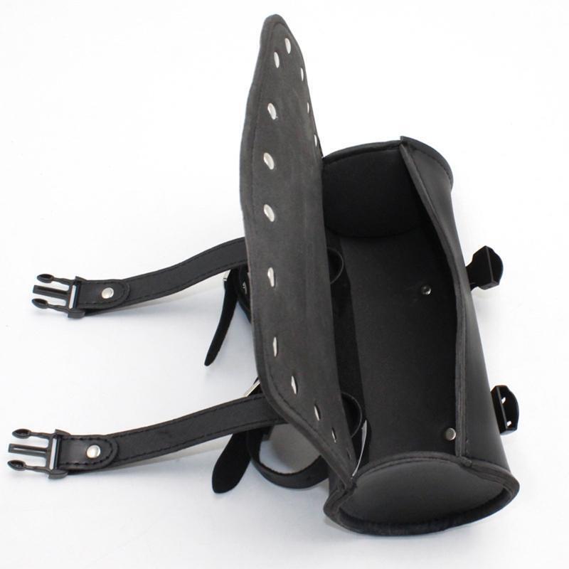 Motorbike Fork Bag Motorcycle Saddlebag Universal PU Leather Handlebar Bag Pouch