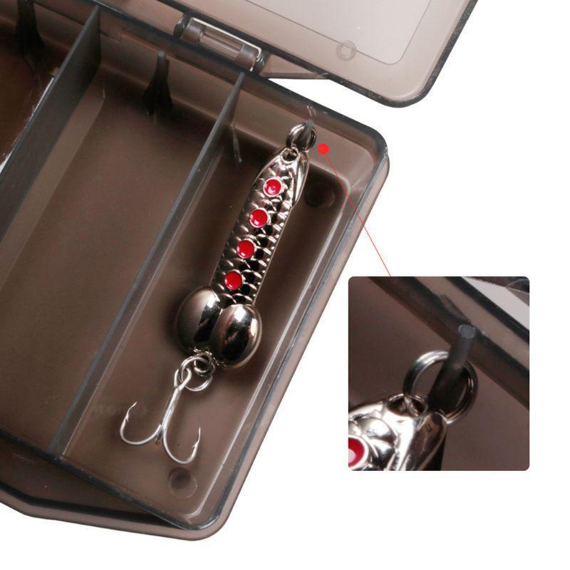 5 Compartment Fishing Tackle Box Bait Lure Hooks Box Multi-function Storage Case