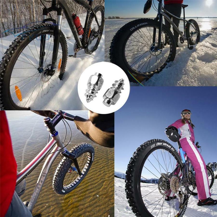 100pcs Winter 9mm Tire Snow Non-slip Screw Chain Spike W/Tool For Car Motorcycle