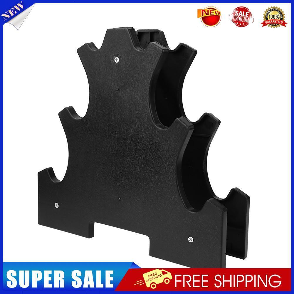 3 Tier Plastic Dumbbell Rack Storage Holder Tree Exercise Equipment Black?