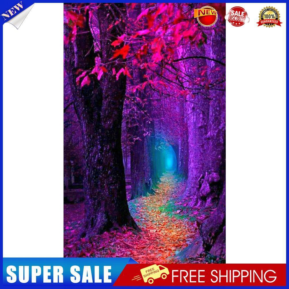 DIY Full Square Drill Diamond Painting Forest Path Mosaic Rhinestone Draw