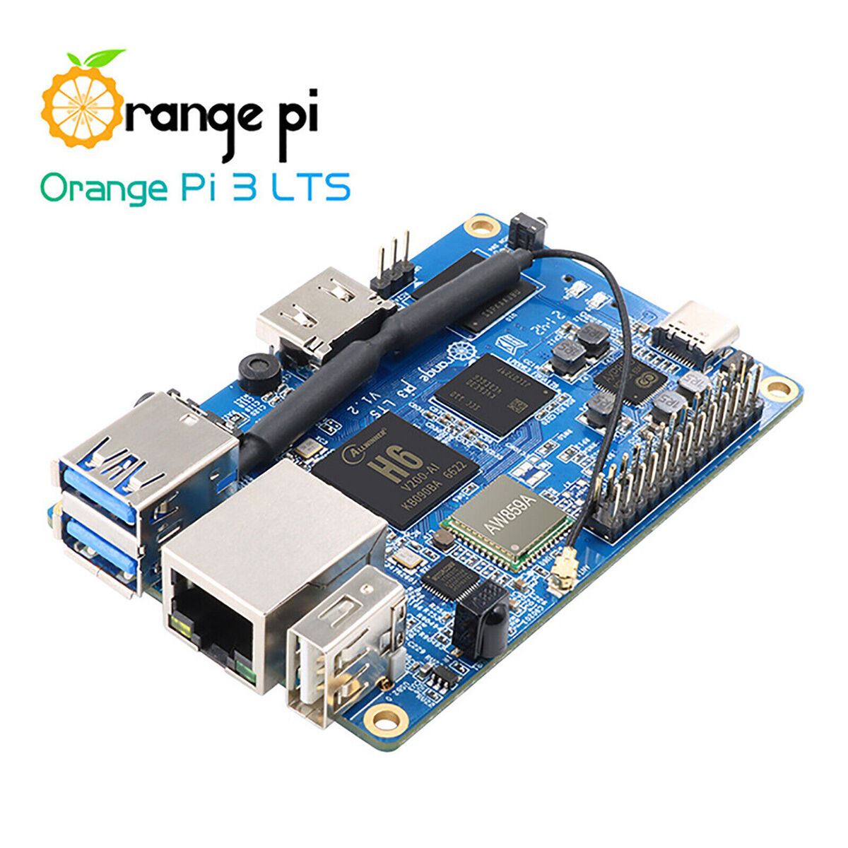 NEW Orange Pi 3 LTS Development Board Android 9 Ubuntu Debian Programming Robot
