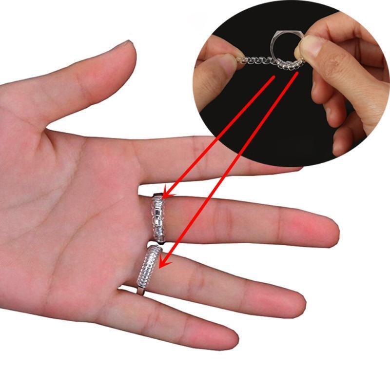Ring Size Adjuster for Loose Rings 2 Sizes12 Pack with Jewelry Polishing Cloth