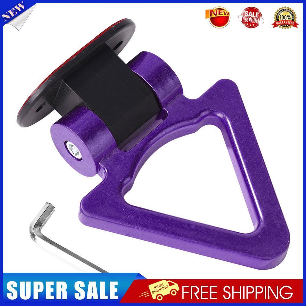 Decorative Car Trailer Hook Racing Triangle Style Bumper Tow Hook (Purple)