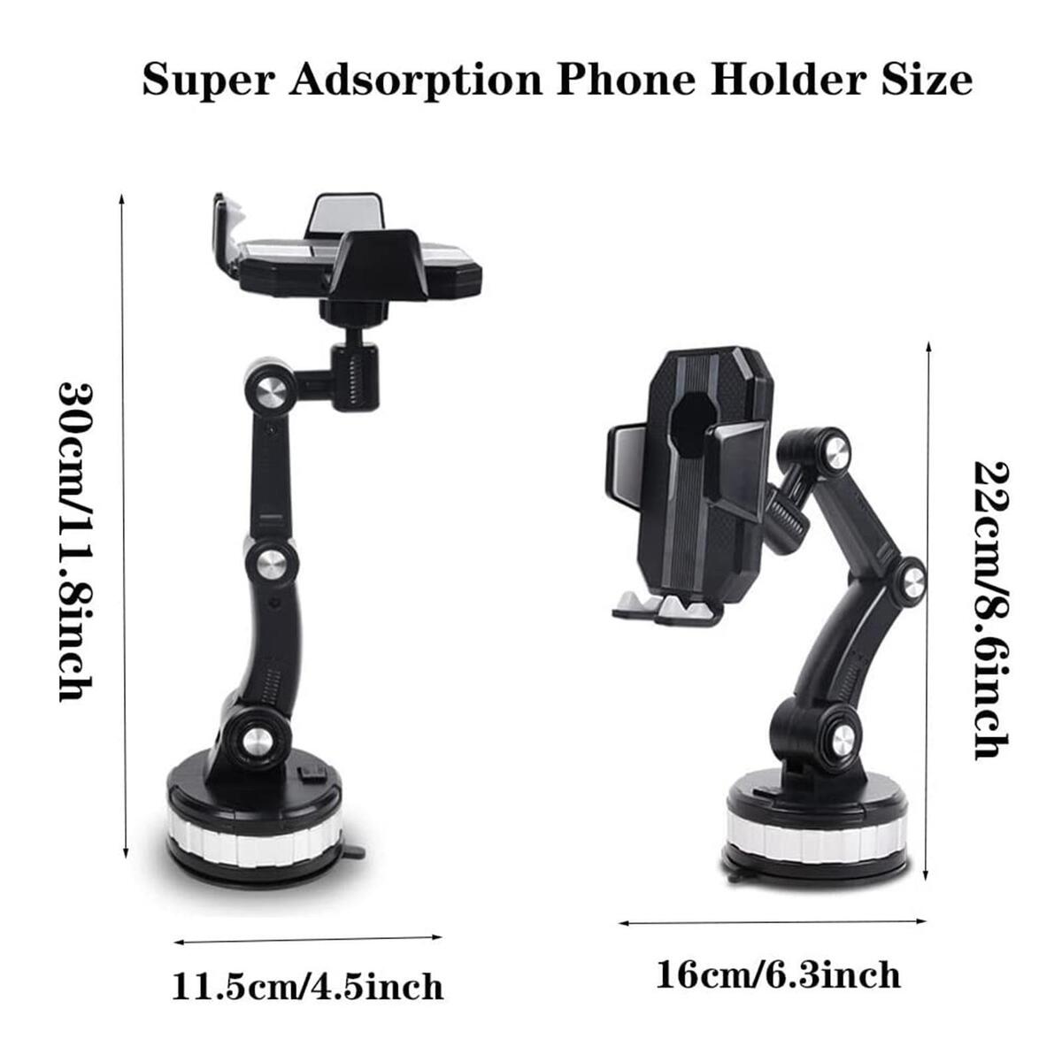 Universal Phone Holder for Car Dashboard Adjustable Suction Cup Desk Stand