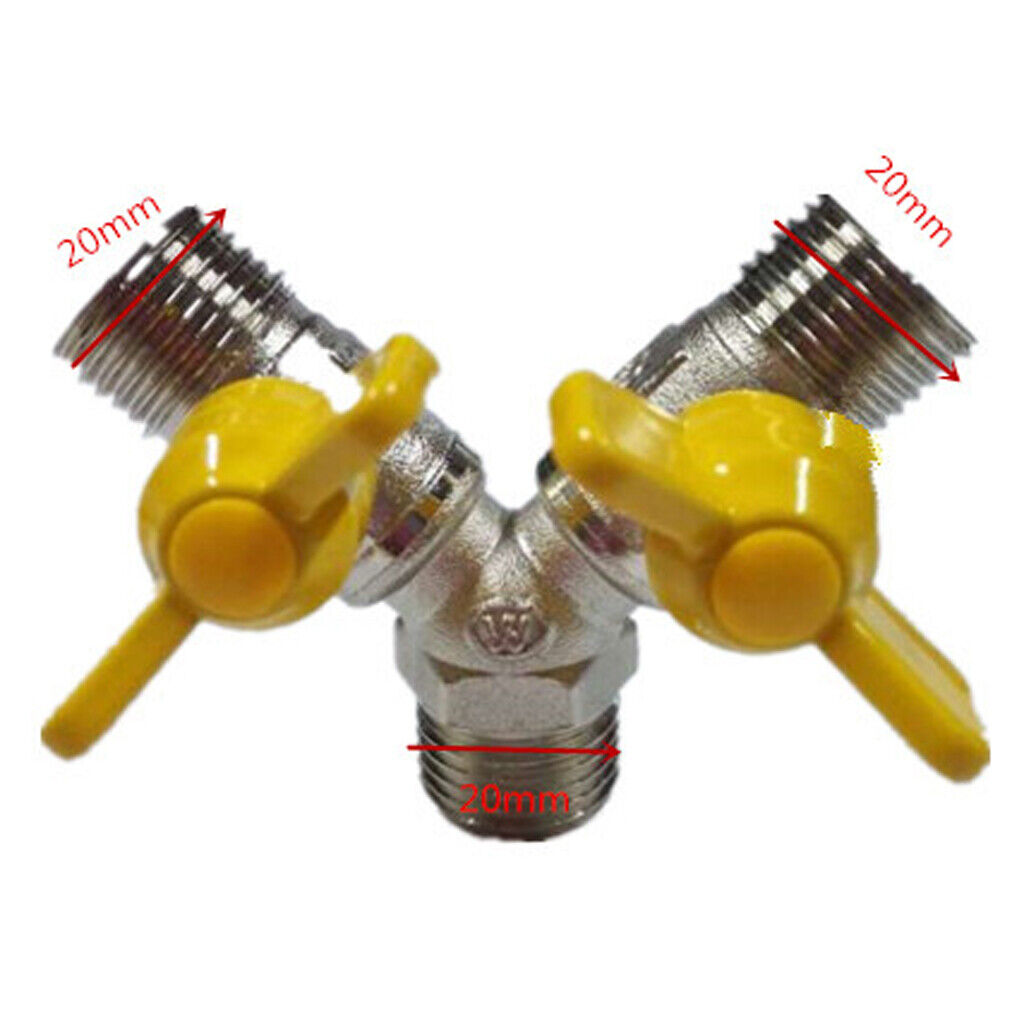 Gas Pipeline Valve  Gas LPG Tube Hose Adapter Y Piece Splitter Connector