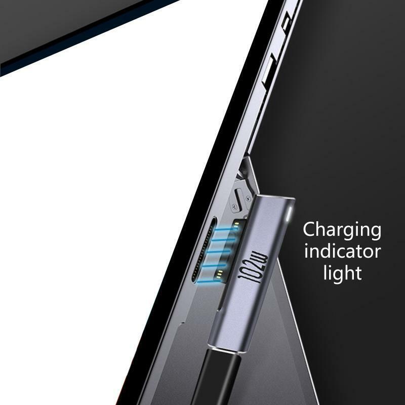 Tablet Charger 102W Type-C/USB-C PD Fast Charging Plug for Surface Pro 3 4 5 6