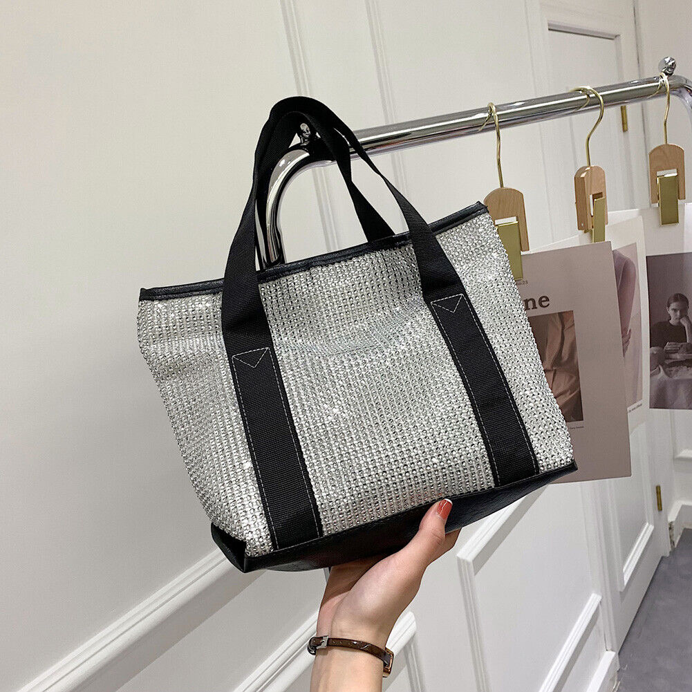 Fashion Rhinestones Handbag Women Casual Ladies Shoulder Crossbody Tote Bag