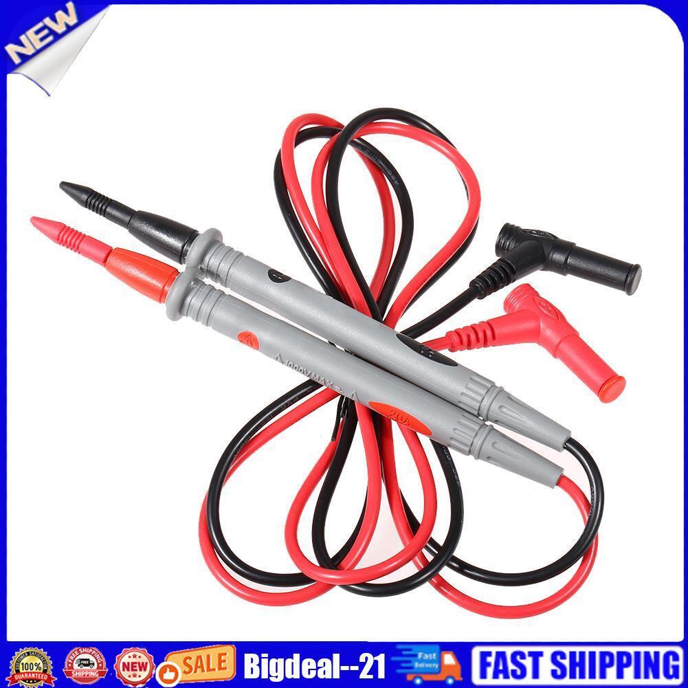 1 Pair Universal Probe Test Leads Pin for Digital Multimeter Meter 20A