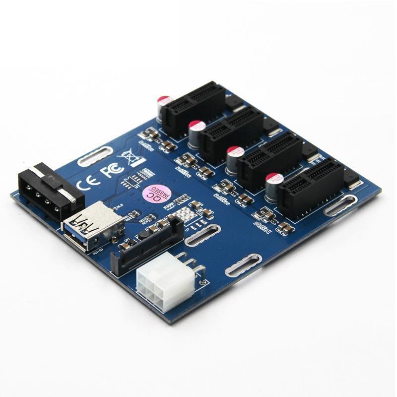 PCI-E Adapter Card PCI-E X1 to PCI-E Expansion Converter Card with USB3.0 Power