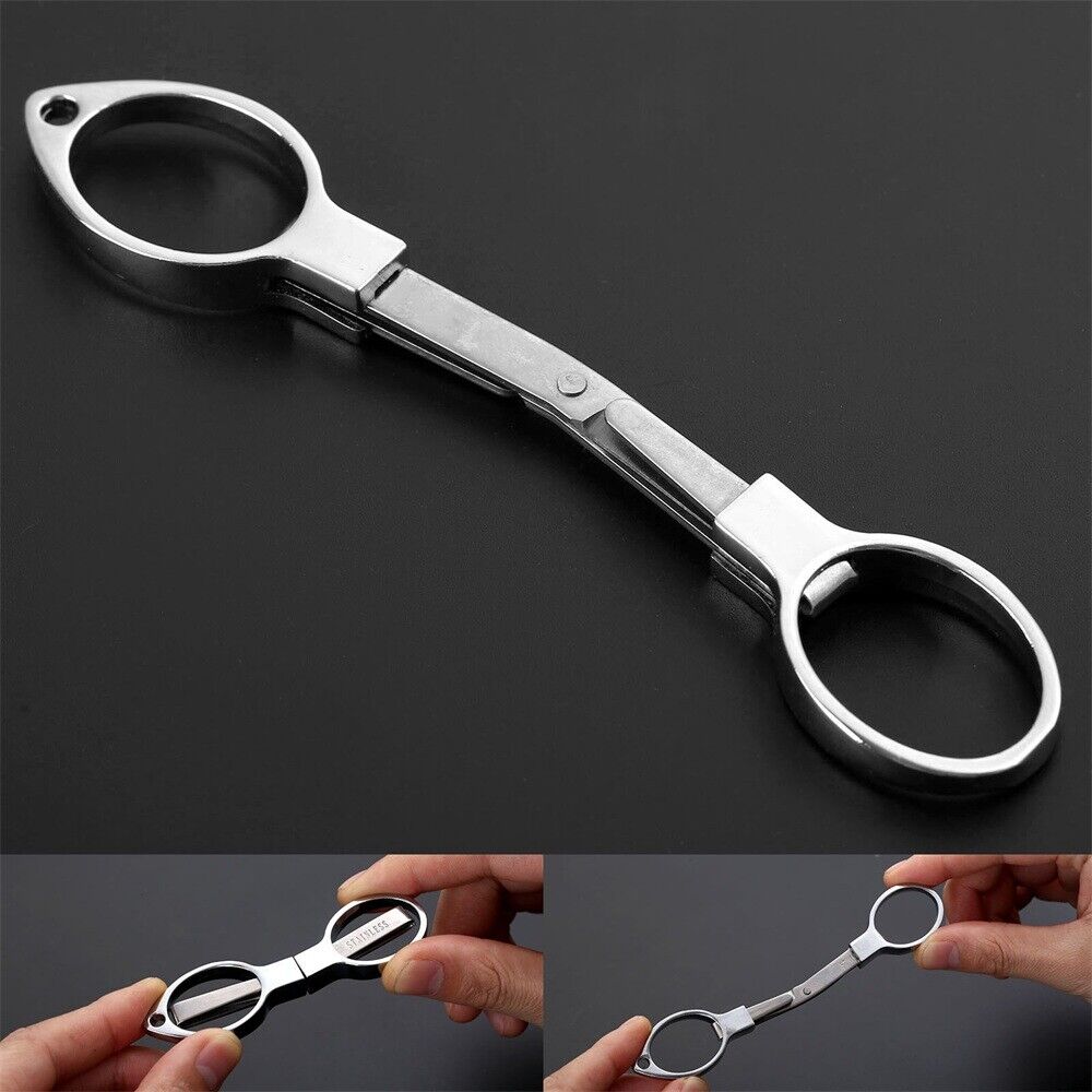 1×Stainless steel Scissor Fish Use Travel Ring Cutter Fishing Tool Portable