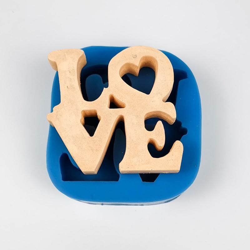 Love Heart Sign Letter Shape Silicone Mold for DIY Fondant Cake Chocolate Molds