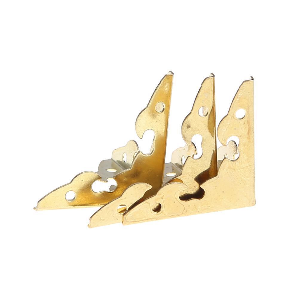 12pcs Metal Carve Jewelry Box Corner Protector Furniture Decorative Bracket