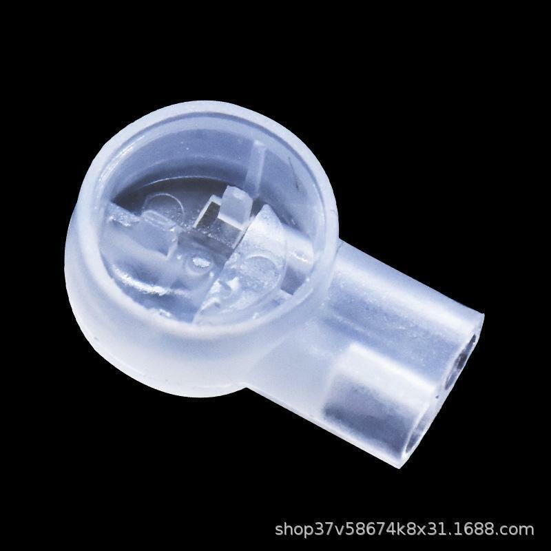 100-Pack 2 Port Crimp Connection Terminals Waterproof Orange Clear K2 Connector